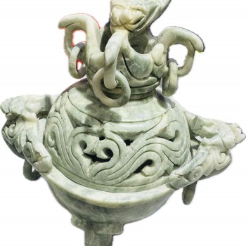 祥龍 玉石爐 連石蓋