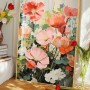 北歐風清新 花卉 晶瓷面掛畫 裝飾掛畫連鋁畫框 30X40CM DF