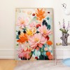 北歐風清新 花卉 晶瓷面掛畫 裝飾掛畫連鋁畫框 40X60CM DF
