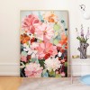 北歐風清新 花卉 晶瓷面掛畫 裝飾掛畫連鋁畫框 70X90CM DF