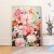 北歐風清新 花卉 晶瓷面掛畫 裝飾掛畫連鋁畫框 70X90CM DF