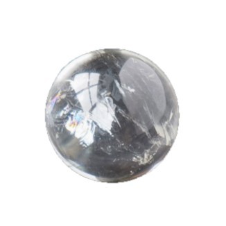 天然水晶球 原石 透明白水晶 擺件 2CM