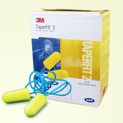 3M 1250 子彈型 有繩隔音 耳塞