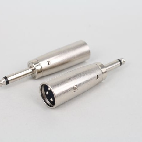 單聲道 6.5 JACK 頭 轉卡農音頻 公/母 轉接頭