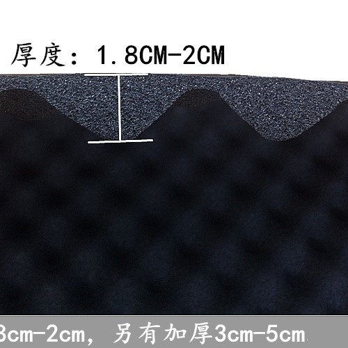 1米X1米 2CM 厚 帶背膠 隔音 波浪棉 