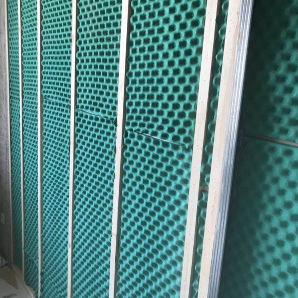 1米X1米 2CM 厚 彩色款 帶背膠 隔音 波浪棉