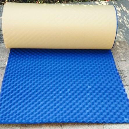 1米X1米 2CM 厚 彩色款 帶背膠 隔音 波浪棉