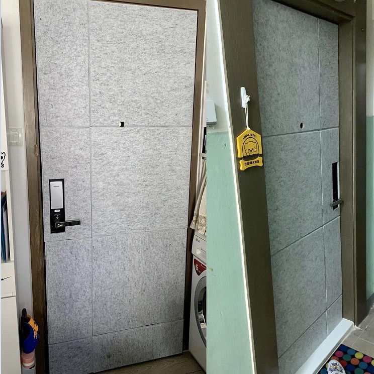 6CM厚 倒角高密度款 60CMX60CM 帶背膠隔音棉 複合 聚酯纖維吸音板