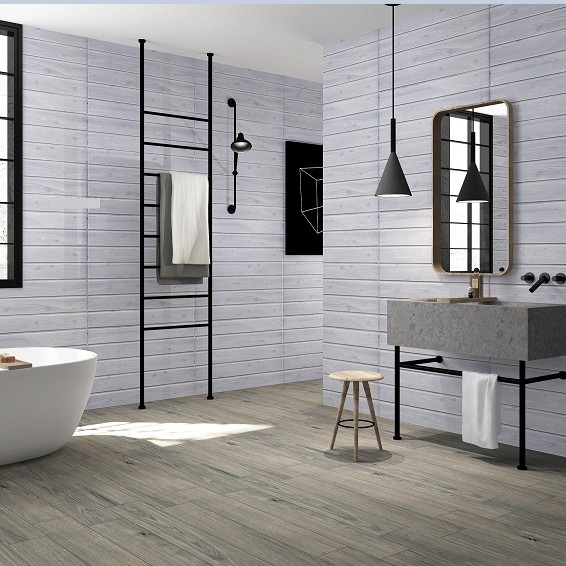 3D 立體長條木紋款 彈性磚牆貼