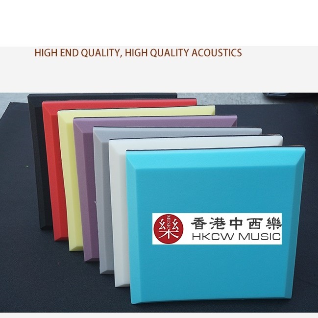 6CM 方磚形 平面 帶背膠 隔音 吸音棉 50X50CM
