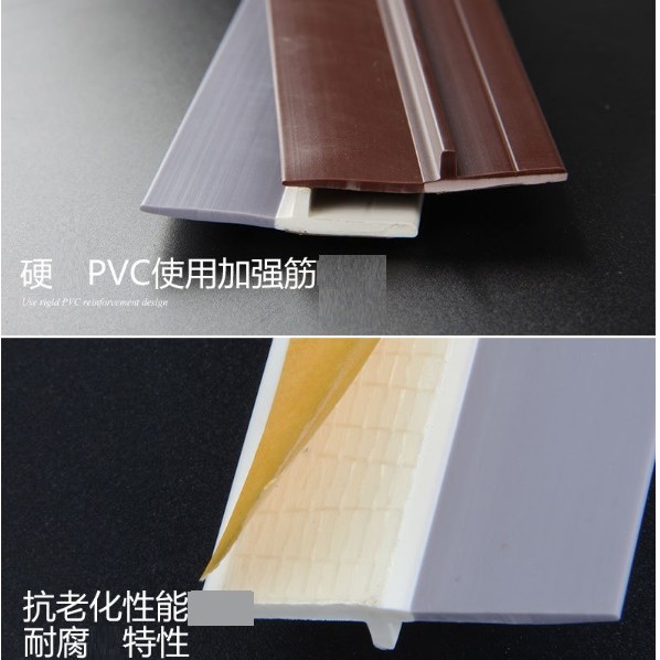 門底縫隙 軟硬复合 密封條 隔音門條 (一米單條裝)