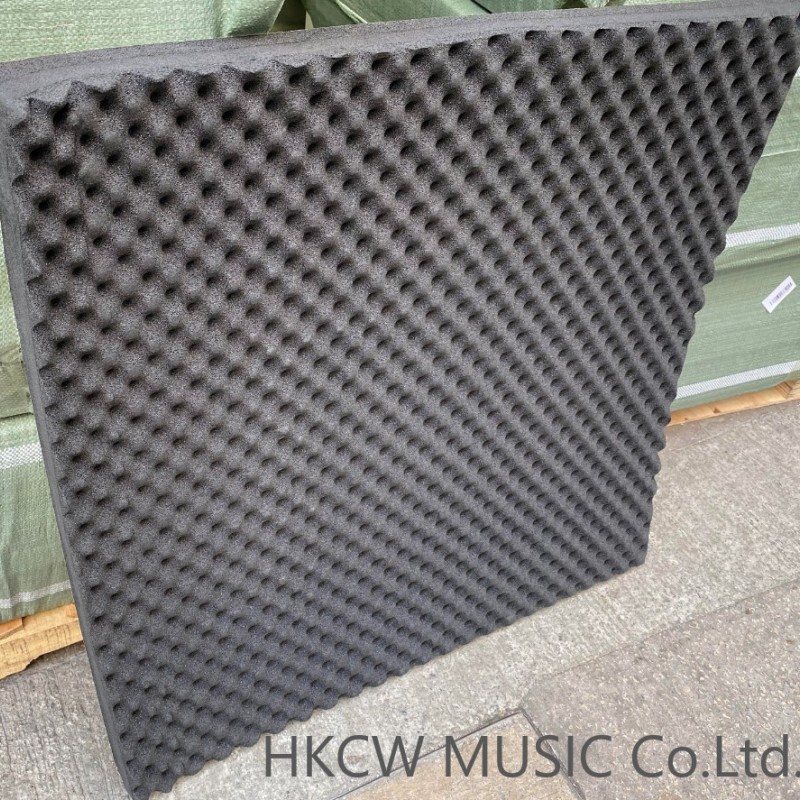 1米X1米 8CM 厚 帶背膠 隔音 波浪棉 