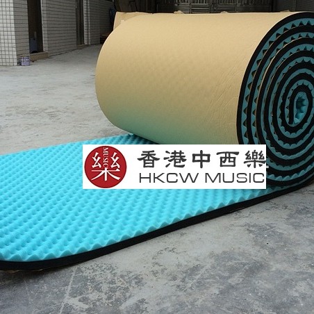 1米X1米 5CM 厚 复合 帶背膠 隔音 波浪棉 