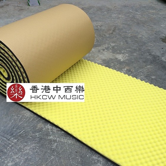 1米X1米 5CM 厚 复合 帶背膠 隔音 波浪棉 