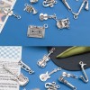 古銀 樂器 提琴結他 音樂吊墜 DIY 手作飾品 匙扣 一套30款