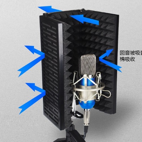 便攜可折疊式 五門 錄音 隔音罩