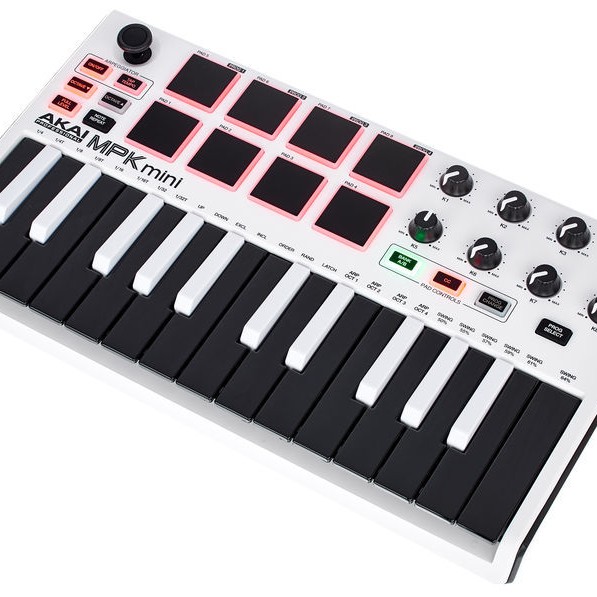 AKAI MPK Mini MK2 MIDI KEYBOARDS WHITE Special Edition 白色特別版