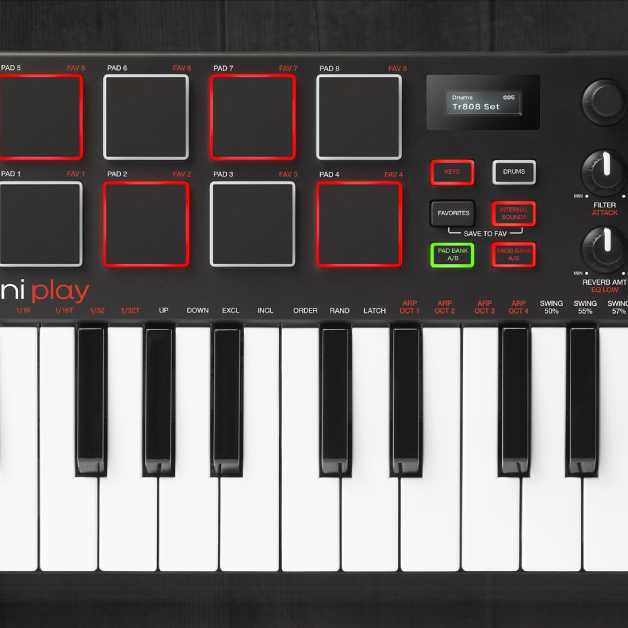 AKAI MPK Mini Play MIDI KEYBOARDS 內置喇叭