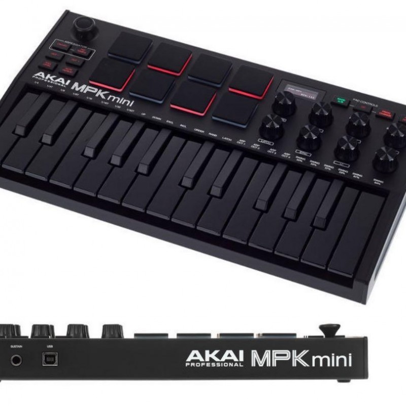 AKAI MPK Mini MK3 MIDI KEYBOARDS BLACK 黑色特別版 