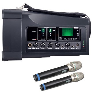 MIPRO MA-100D 迷你無線喊話器 雙咪款 無線擴音器喇叭