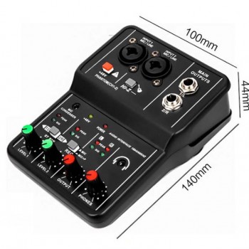 Q12 電腦手機音效卡 sound card 錄音混音器 小型 Mixers