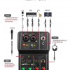 Q12 電腦手機音效卡 sound card 錄音混音器 小型 Mixers