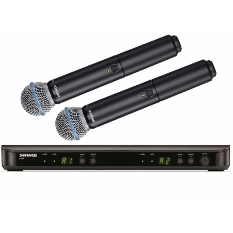 SHURE BLX288/PG58 WIRELESS DUAL VOCAL SYSTEM