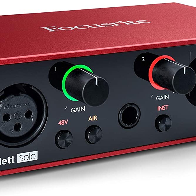 focusrite scarlett Solo (3rd Gen) USB Audio Interface 