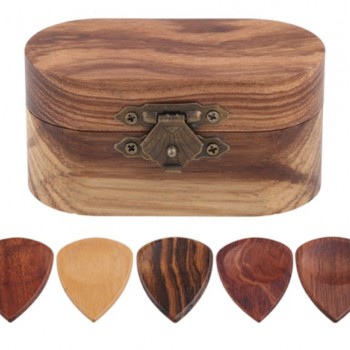 結他 木製撥片 連撥片 木製收納盒套裝 Wooden PICK