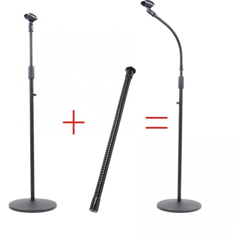 可調節軟管式 圓盤底座 咪架 microphone stand