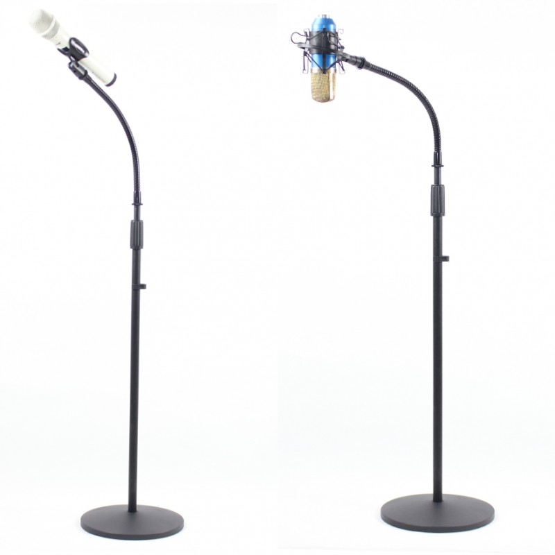 可調節軟管式 圓盤底座 咪架 microphone stand