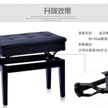 高檔升降鋼琴凳 帶琴箱 