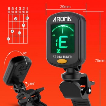 AROMA AT-01A 夾式 結他調音器 Tuner