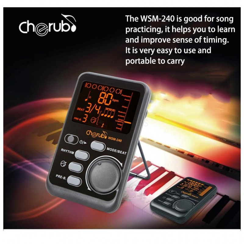 cherub wsm-240 電子拍子機 Portable Metronome 