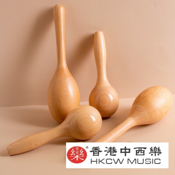 20CM 兒童櫸木木質 大沙錘 maraca (單個裝)