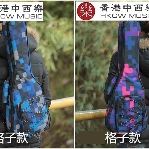 格仔款-雙肩加厚小吉他棉袋