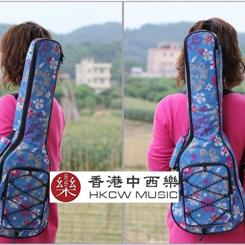 花朵款-雙肩加厚小吉他棉袋