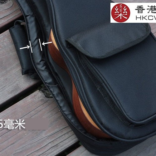 簡約純色款-雙肩加厚小吉他棉袋
