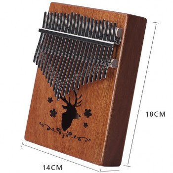 K21K 21音 馴鹿款 便携卡林巴 桃花芯木拇指琴 KALIMBA 