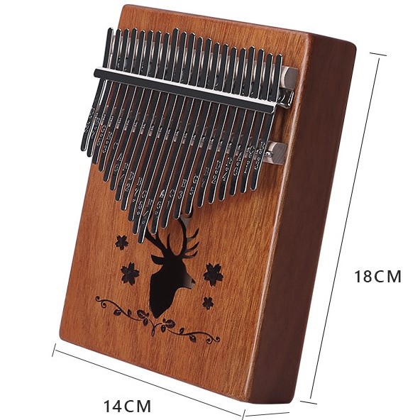 K21K 21音 馴鹿款 便携卡林巴 桃花芯木拇指琴 KALIMBA 