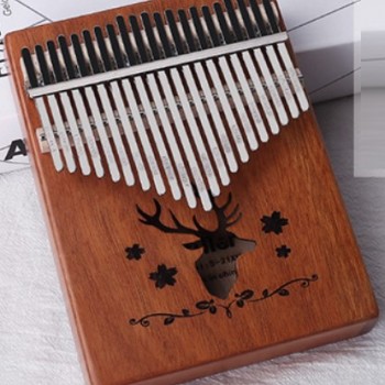 K21K 21音 馴鹿款 便携卡林巴 桃花芯木拇指琴 KALIMBA 