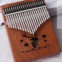 K21K 21音 馴鹿款 便携卡林巴 桃花芯木拇指琴 KALIMBA 