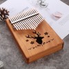 K17 17音 馴鹿款 便携卡林巴 桃花芯木拇指琴 KALIMBA 