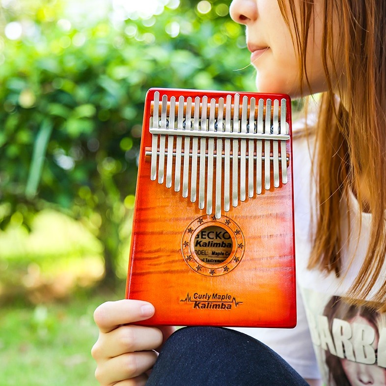 GECKO MC-L / MC-S 17音 便携卡林巴 虎紋楓木 拇指琴 KALIMBA 