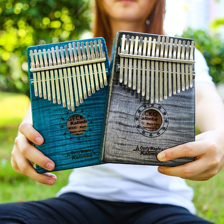 GECKO MC-L / MC-S 17音 便携卡林巴 虎紋楓木 拇指琴 KALIMBA 