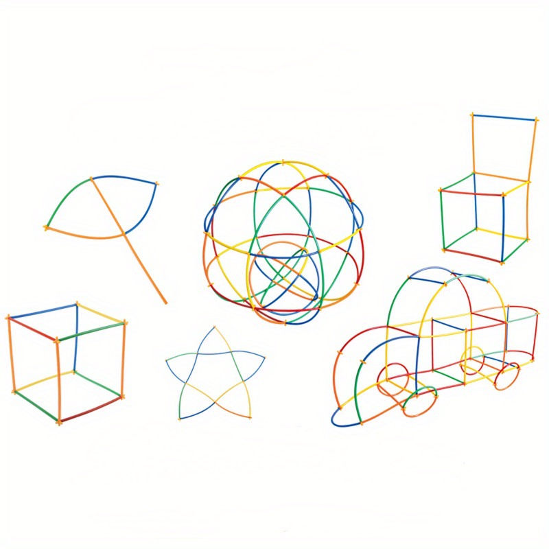 兒童 拼插吸管積木 益智吸管積木 