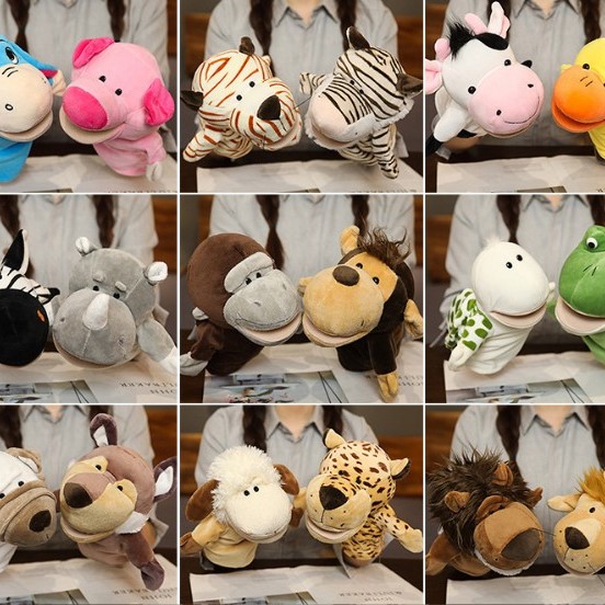 兒童 動物手偶 手套玩偶 24cm Animal Hand Puppets (單個裝)