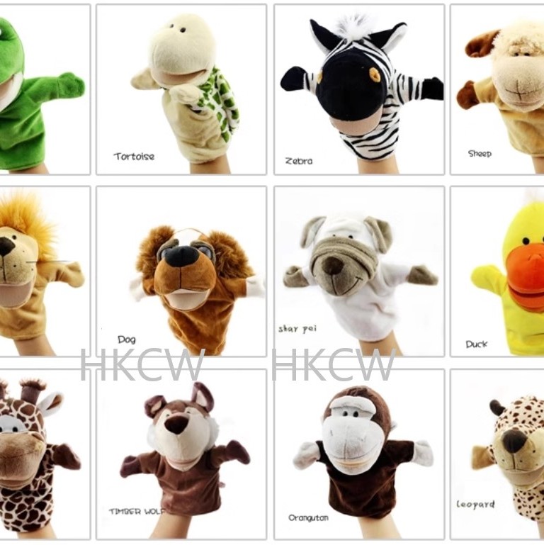 兒童 動物手偶 手套玩偶 24cm Animal Hand Puppets (單個裝)