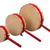 10CM 兒童 木質手摇鼓 手搖撥浪鼓 原木色