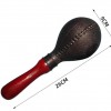 26CM 兒童圓頭 大塑膠沙錘 黑色 maraca (單個裝)